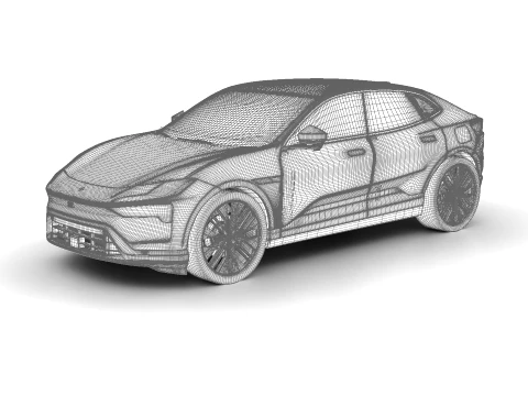 Polestar 4 2024 3D Model
