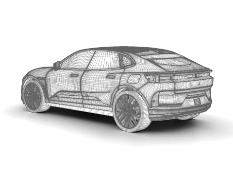Polestar 4 2024 3D Model