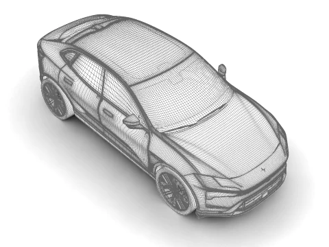 Polestar 4 2024 3D Model