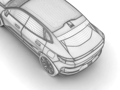 Polestar 4 2024 3D Model