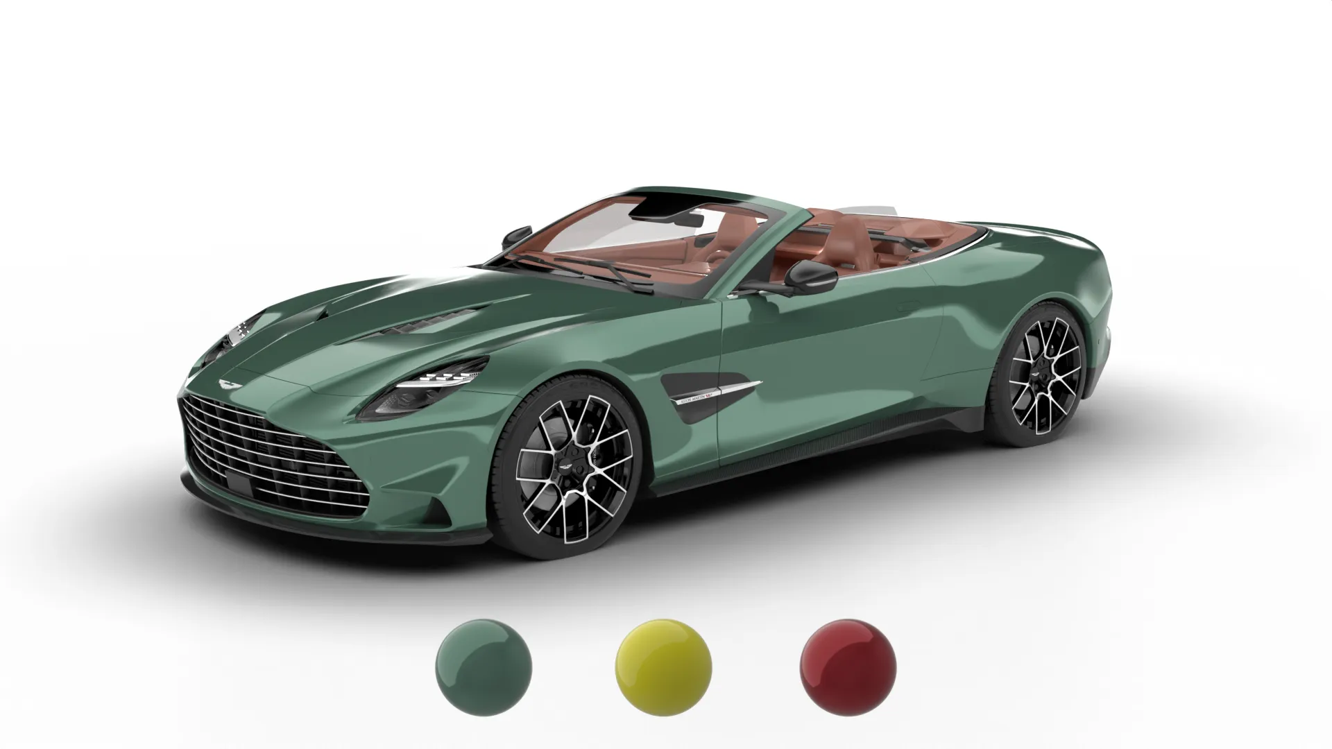 Aston Martin Vanquish Volante 2026 HQ 3D Model .c4d .max .obj .3ds .fbx .stl .blend 