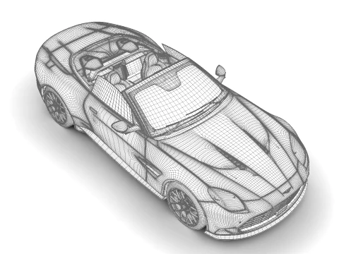 Aston Martin Vanquish Volante 2026 HQ 3D Model