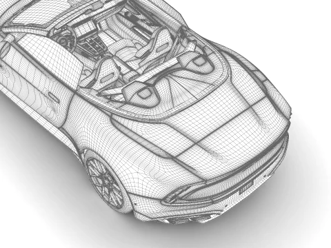 Aston Martin Vanquish Volante 2026 HQ 3D Model
