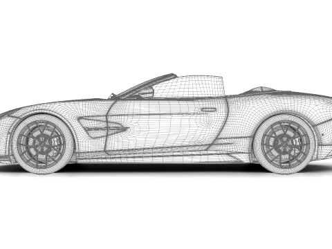 Aston Martin Vanquish Volante 2026 HQ 3D Model