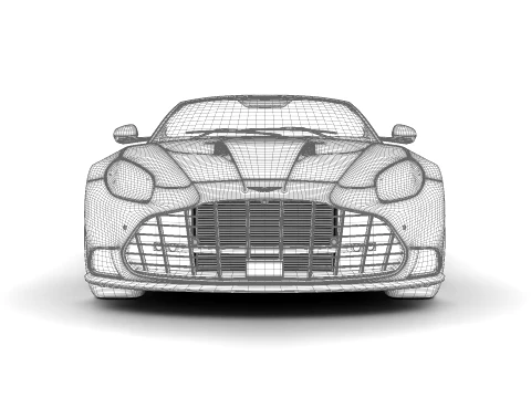 Aston Martin Vanquish Volante 2026 HQ 3D Model