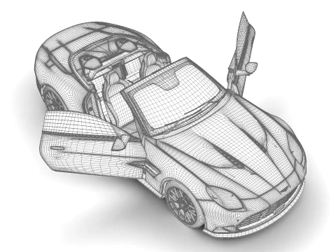 Aston Martin Vanquish Volante 2026 HQ 3D Model