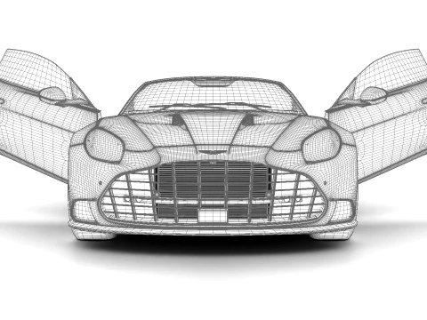 Aston Martin Vanquish Volante 2026 HQ 3D Model