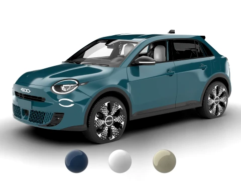 Fiat 600 Petrol 2026 3D Модель