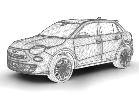 Fiat 600 Petrol 2026 3D Model