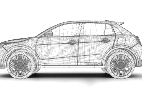 Fiat 600 Petrol 2026 3D Model