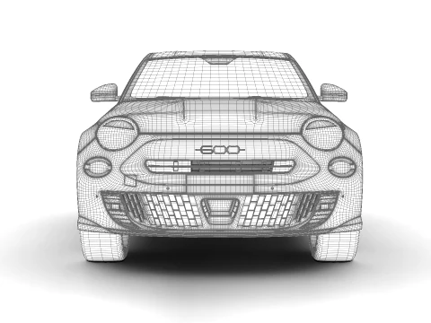 Fiat 600 Petrol 2026 3D Model