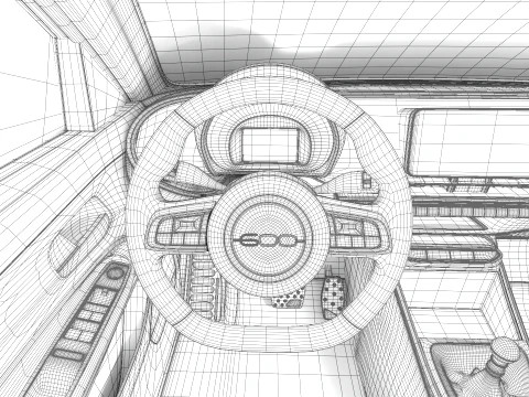Fiat 600 Petrol 2026 3D Model