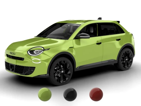 Fiat 600 Sport 2024 3D Модель