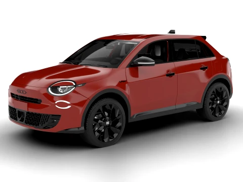 Fiat 600 Sport 2024 3D Model