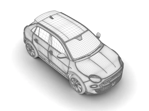 Fiat 600 Sport 2024 3D Model