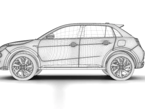 Fiat 600 Sport 2024 3D Model