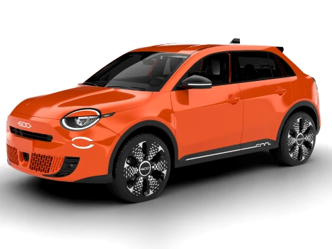 Fiat 600 Benzina 2024 3D Model