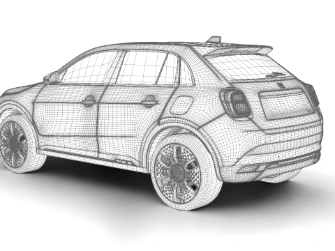 Fiat 600 Benzina 2024 3D Model