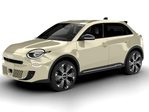 Fiat 600 Hybrid 2024 3D Model