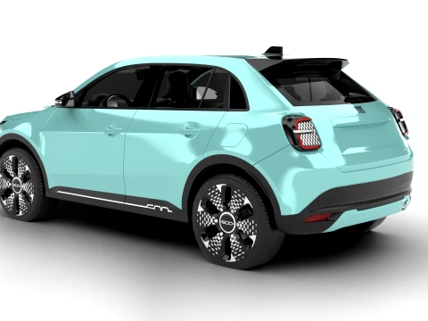 Fiat 600 Hybrid 2024 3D Model