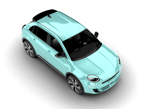 Fiat 600 Hybrid 2024 3D Model
