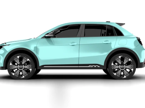 Fiat 600 Hybrid 2024 3D Model