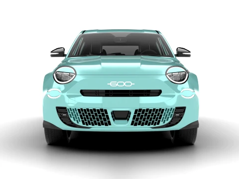 Fiat 600 Hybrid 2024 3D Model