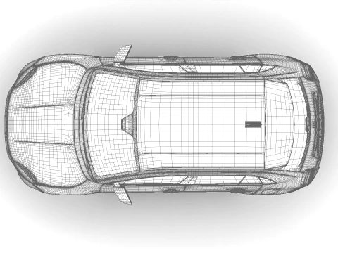 Fiat 600 Hybrid 2024 3D Model