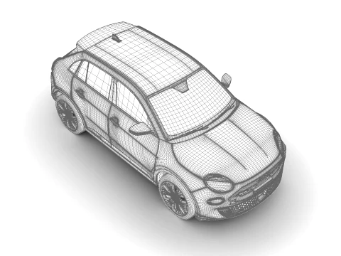 Fiat 600e 2024 3D Model