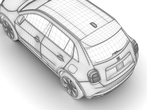 Fiat 600e 2024 3D Model