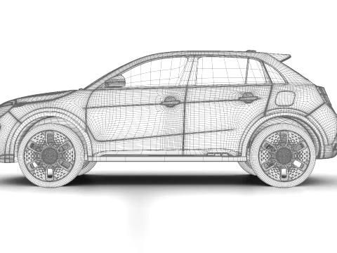 Fiat 600e 2024 3D Model