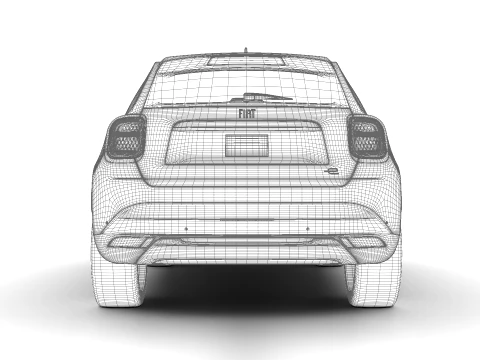Fiat 600e 2024 3D Model