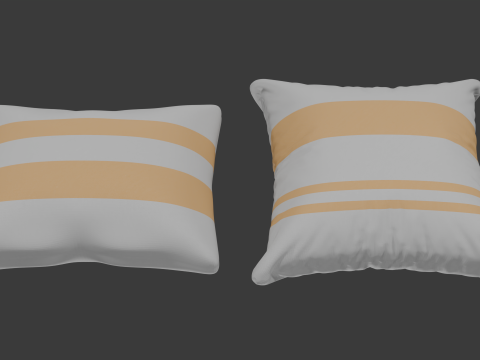 Подушка в смужку 3D Модель
