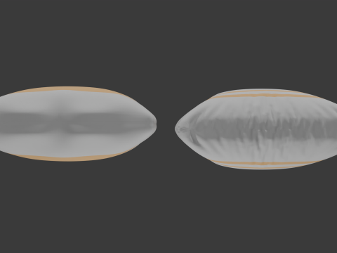 Striped pillow 3D Model