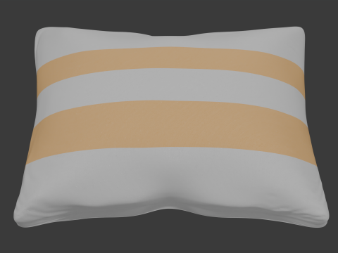 Striped pillow 3D Model