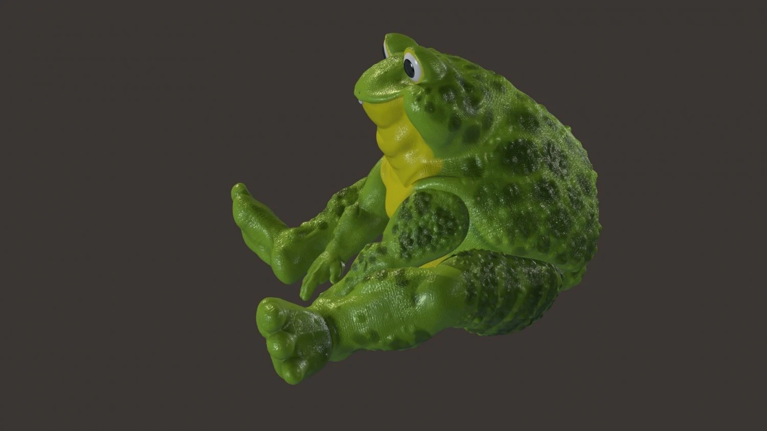 Baby toad 3D Print Model .c4d .max .obj .3ds .fbx .stl .blend 