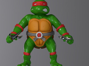 Ninja Turtles Raphael 3D Print Model