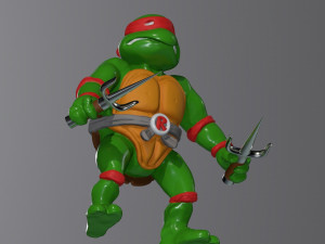 Ninja Turtles Raphael 3D Print Model