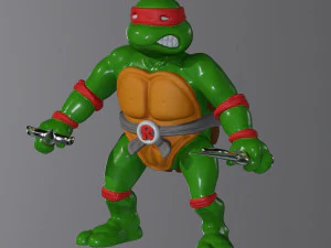 Ninja Turtles Raphael 3D Print Model