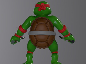 Ninja Turtles Raphael 3D Print Model