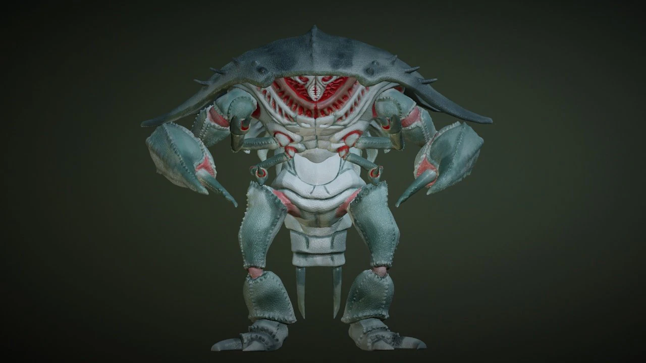 Mirelurk Fallout 3 3D Print Model .c4d .max .obj .3ds .fbx .stl .blend 