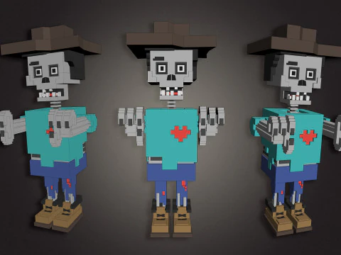 Zombie Characters 3D Model