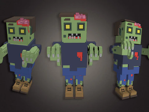 Zombie Characters 3D Model