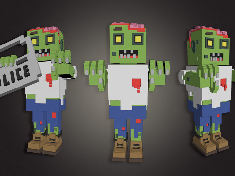 Zombie Characters Modelo 3D