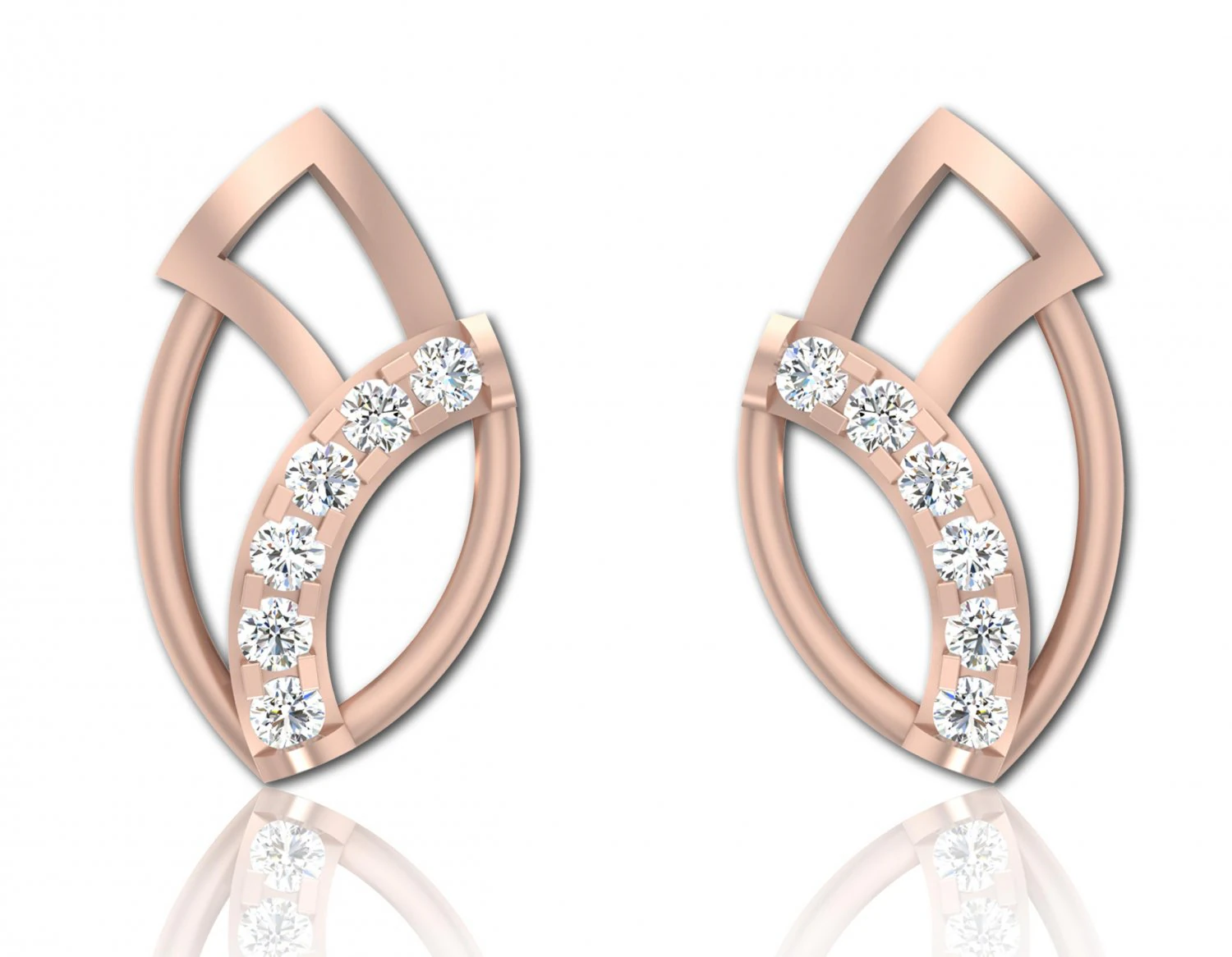 Stud Earring 3D Model .c4d .max .obj .3ds .fbx .stl .blend