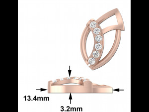 Stud Earring 3D Model
