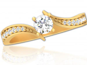 订婚戒指 3D 模型