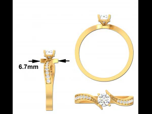 Engagement Ring 3D Model