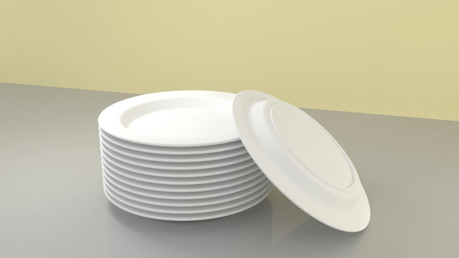 Ceramics Dishes 3D Model .c4d .max .obj .3ds .fbx .stl .blend