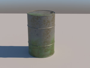 Metal Rust Barrel 3D Model